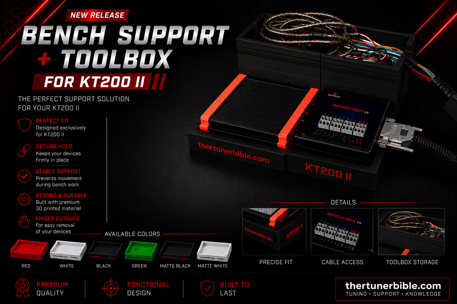 Support + Toolbox Bench for KT200 II